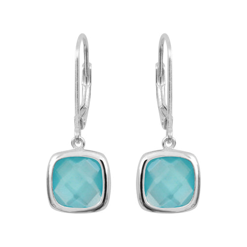 Boucles d'oreilles Sissi Bleu Pacifique