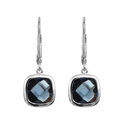 Boucles d'oreilles Sissi Bleu Saphir