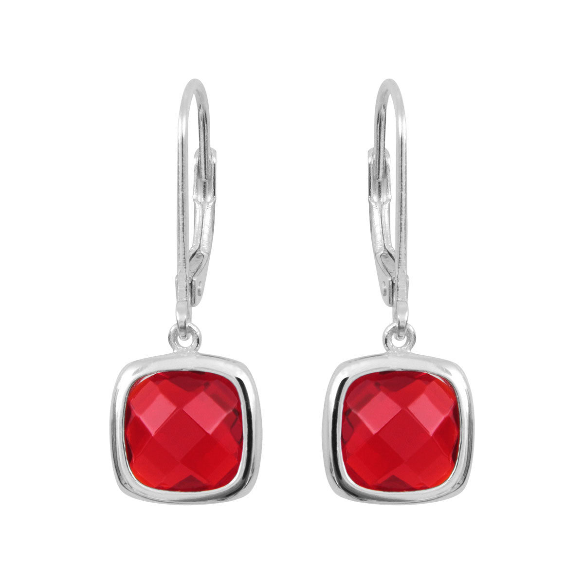 Boucles d'oreilles Sissi Rouge Rubis