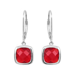 Boucles d'oreilles Sissi Rouge Rubis