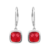 Boucles d'oreilles Sissi Rouge Rubis