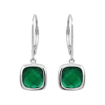 Boucles d'oreilles Sissi Vert Emeraude