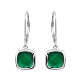 Boucles d'oreilles Sissi Vert Emeraude