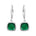 Boucles d'oreilles Sissi Vert Emeraude