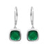 Boucles d'oreilles Sissi Vert Emeraude