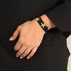 Isis bracelet in rope and Miyuki beads
