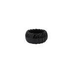 Maia bracelet in black acetate mounted on elastic cable