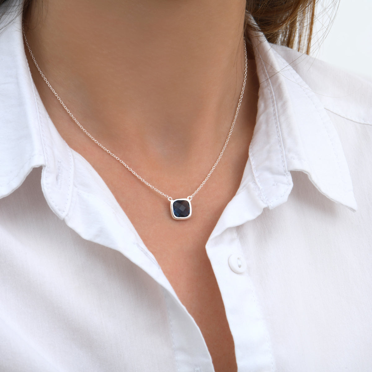 Collier Sissi Bleu Saphir