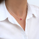Collier Sissi Rouge Rubis