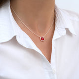 Collier Sissi Rouge Rubis