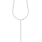 Mimi Y Necklace Black