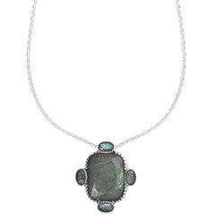 Collier Le Monde de Frida Nacre Labradorite