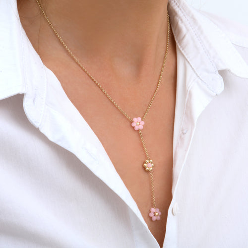 Lilia Gold Y Necklace