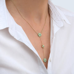 Lilia Gold Y Necklace