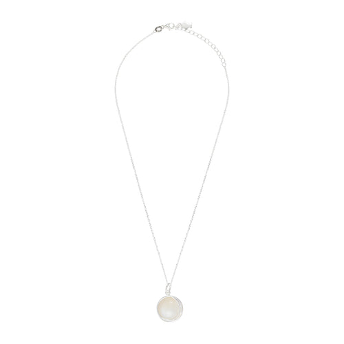 Mother-of-Pearl Swirl Necklace