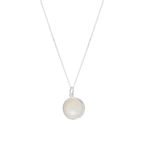 Mother-of-Pearl Swirl Necklace