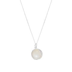 Mother-of-Pearl Swirl Necklace