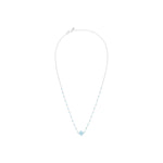 Collier Azalée en acier argenté, amazonite – vue d'ensemble