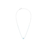 Collier Azalée en acier argenté, amazonite – vue d'ensemble