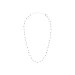Collier Vilde en acier argenté, bleu roi – vue d'ensemble
