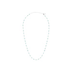 Collier Vilde en acier argenté, turquoise – vue d'ensemble