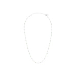 Collier Vilde en acier argenté, vert clair – vue d'ensemble