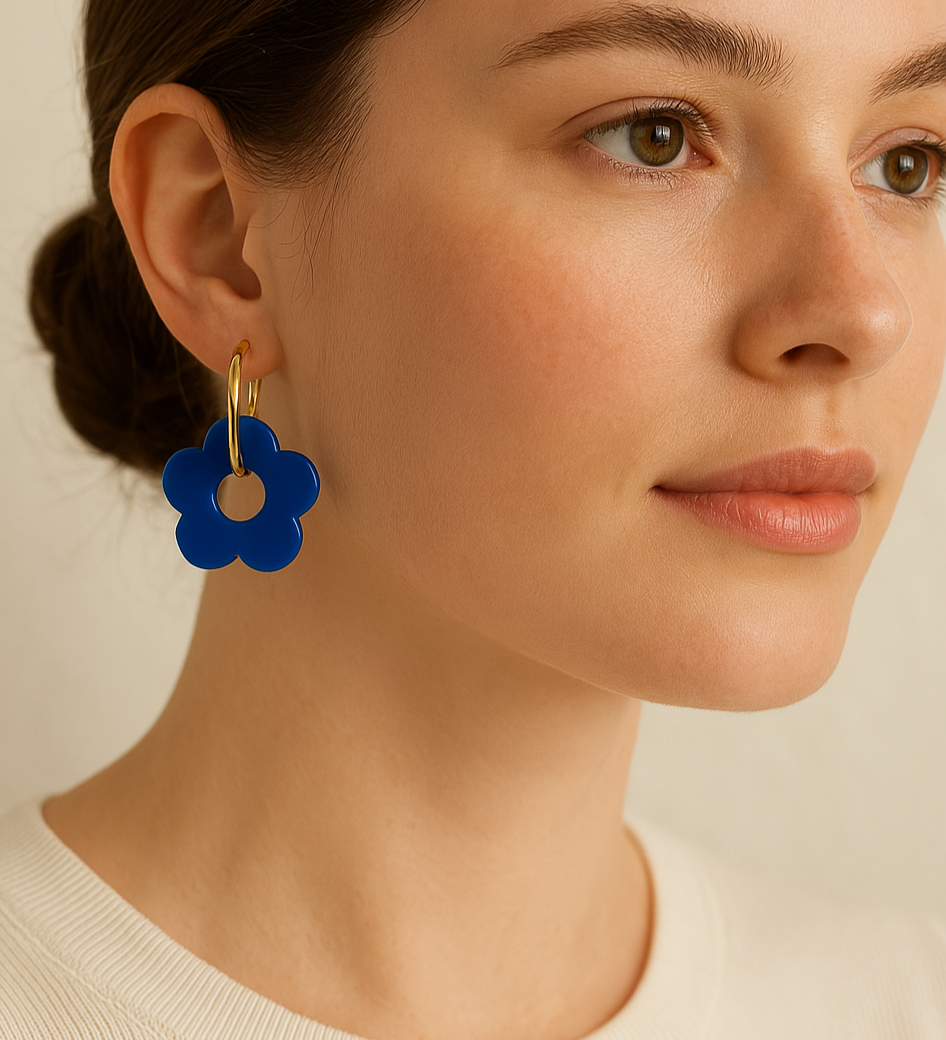 Boucles d'oreilles Flower 24mm