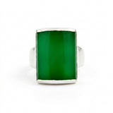 Bague Chevalière Onyx Vert