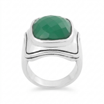 Chevalière Frida en Onyx Vert