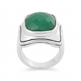 Chevalière Frida en Onyx Vert