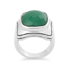 Chevalière Frida en Onyx Vert