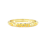 Bracelet Ayuthia jaune c jaune en laiton doré et émail – vue de face