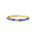 Bracelet Pattani bleu roi en laiton doré et émail – vue de face