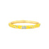 Bracelet Pattani jaune en laiton doré et émail – vue de face