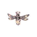 Champagne Dragonfly Brooch