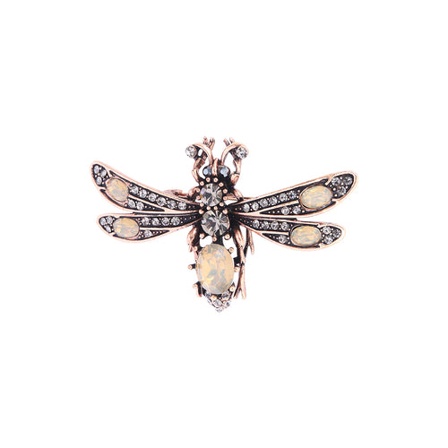 Champagne Dragonfly Brooch
