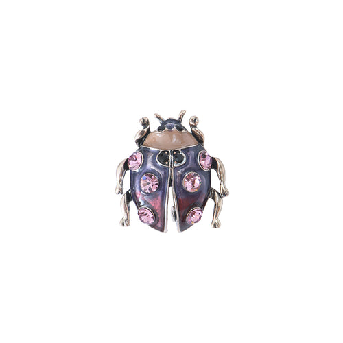 Purple Ladybug Brooch