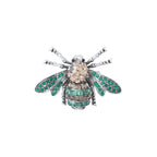 Broche Bee Vert Champagne