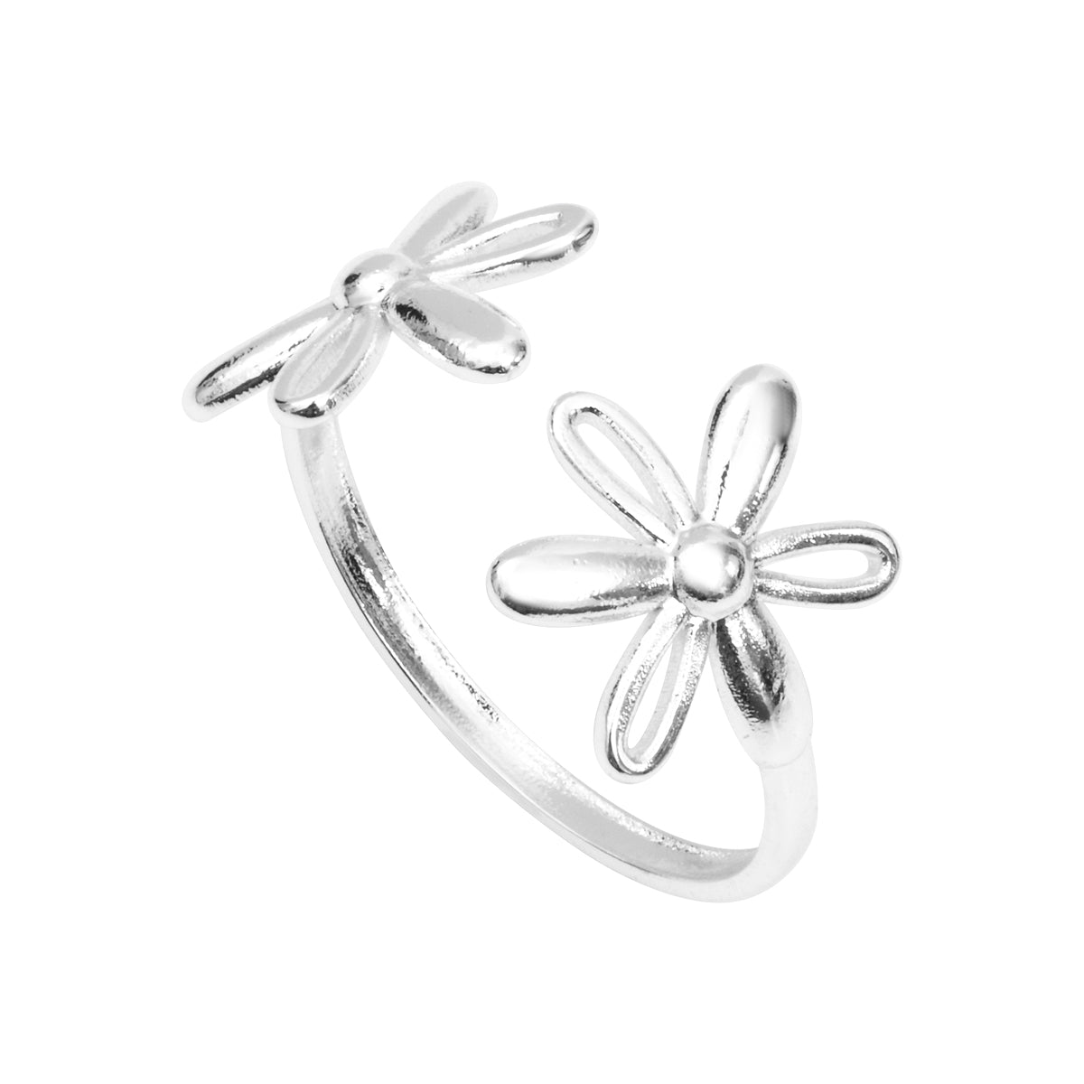 Bague Artémis en acier argenté – vue d'ensemble