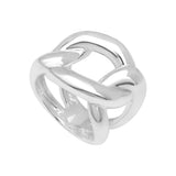Bague Éponine en acier argenté – vue d'ensemble