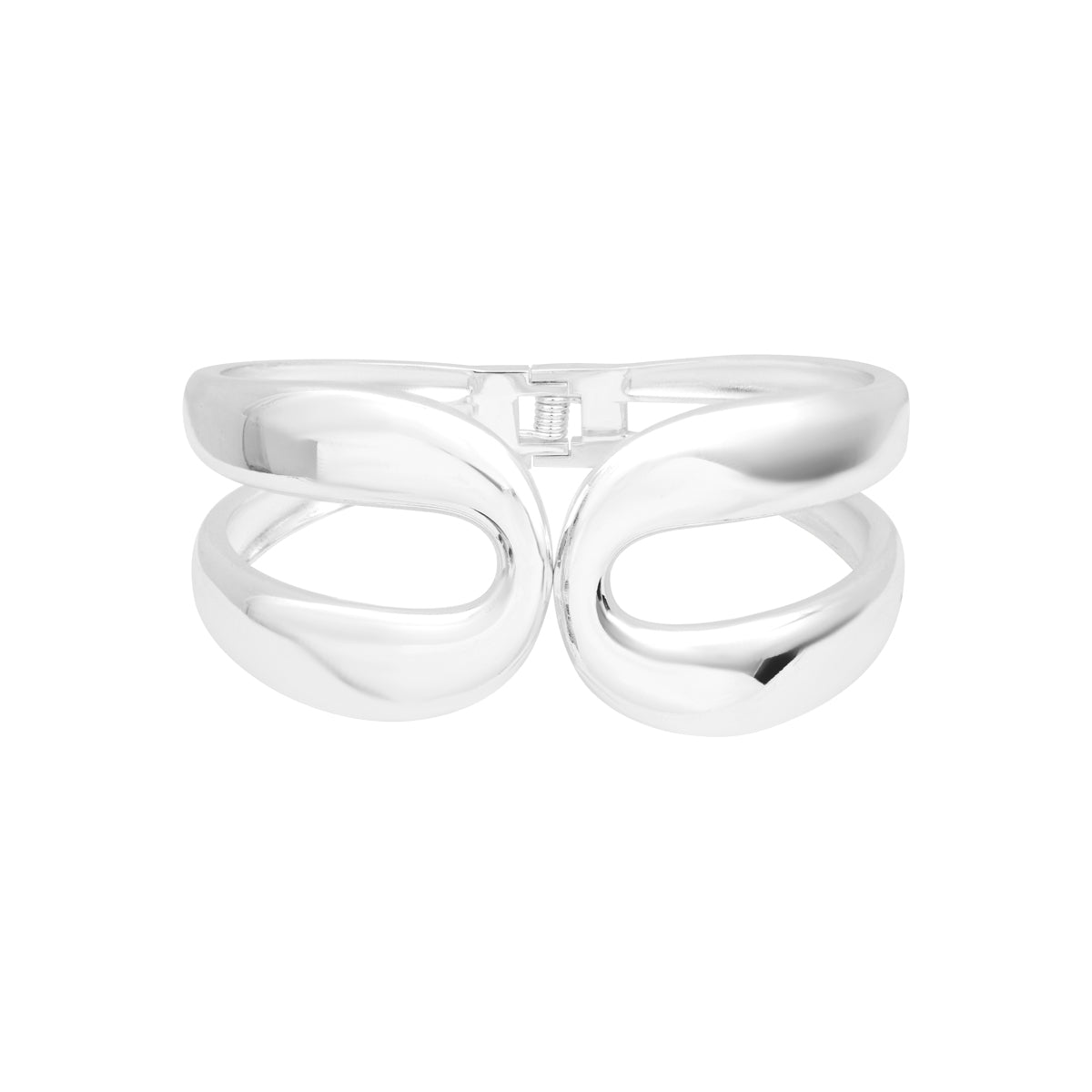 Bracelet jonc Kallisto en acier argenté – vue d'ensemble