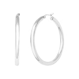 Boucles d'oreilles Mélusine en acier argenté – vue d'ensemble