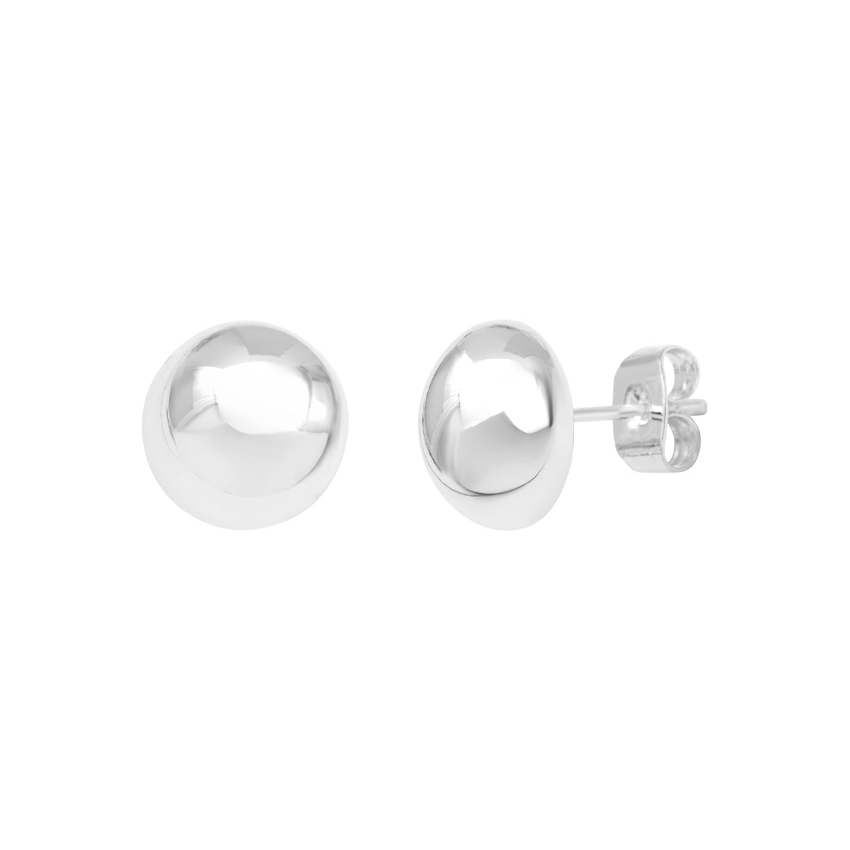Boucles d'oreilles Phèdre en acier argenté – vue d'ensemble
