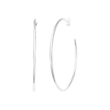 Boucles d'oreilles Adélaïde en acier argenté – vue d'ensemble