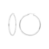 Boucles d'oreilles Angéline en acier argenté – vue d'ensemble