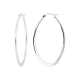 Boucles d'oreilles Aurélia en acier argenté – vue d'ensemble