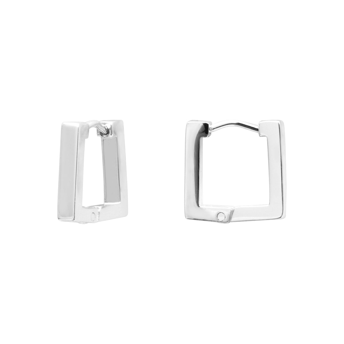 Boucles d'oreilles Clémence en acier argenté – vue d'ensemble