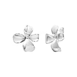 Boucles d'oreilles Alma en acier argenté – vue d'ensemble
