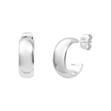 Boucles d'oreilles Enna en acier argenté – vue d'ensemble