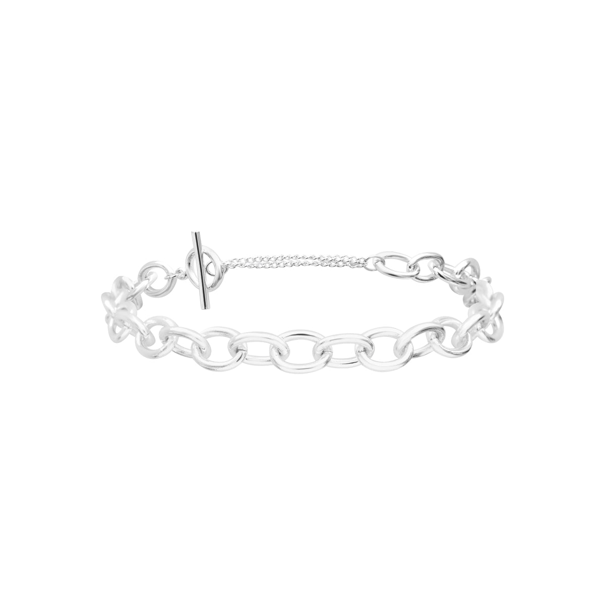 Bracelet Romy en acier argenté – vue d'ensemble